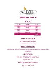 Alizeh  Murad Vol 6